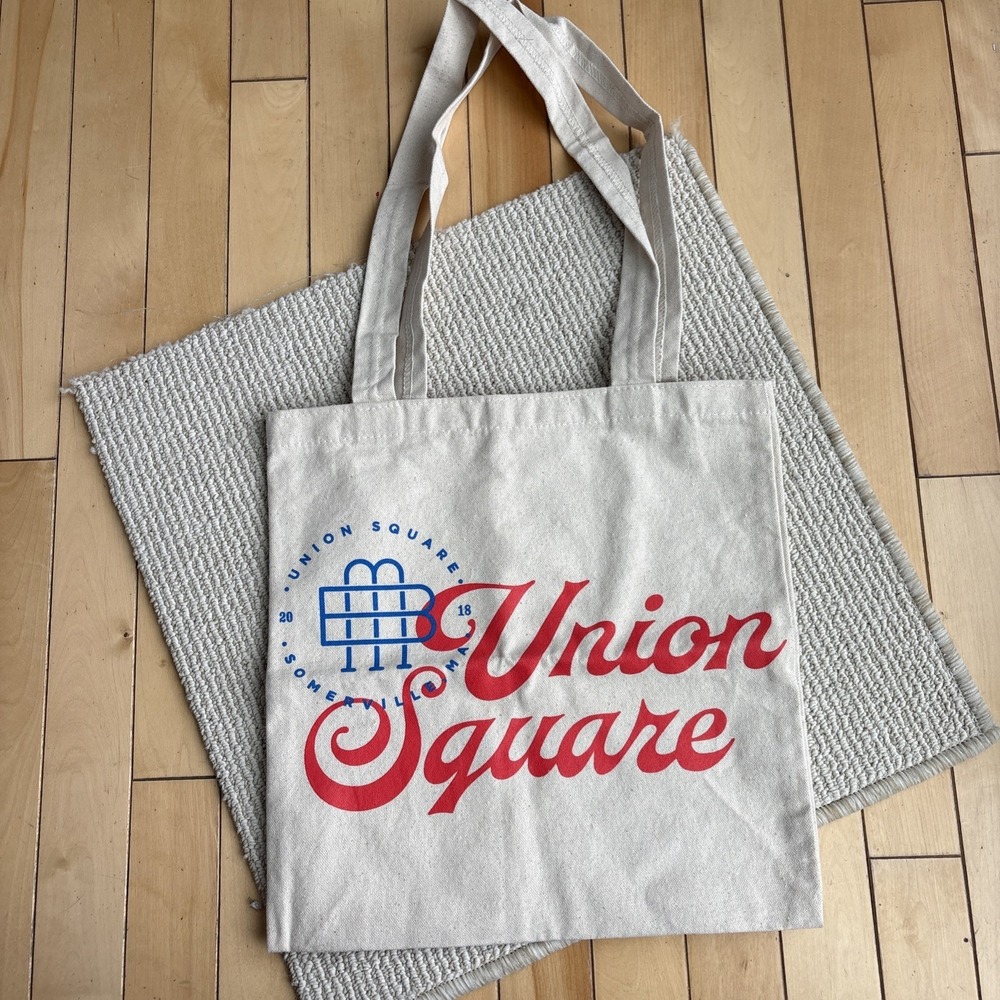 Bow Market 2018 Somerville Ma Union Square cotton cavas tote reusable bag